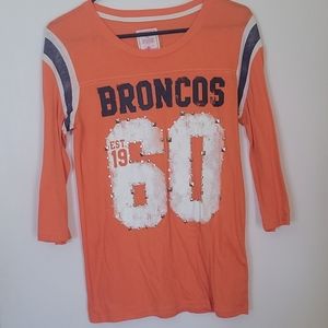 VS Pink vintage Denver broncos tee